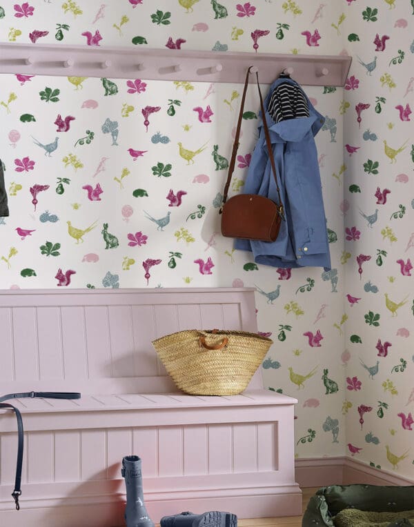 Joules Etched Woodland Wallpaper
