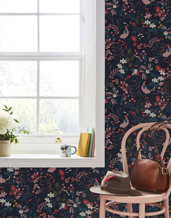 Joules Fields Edge Floral Wallpaper