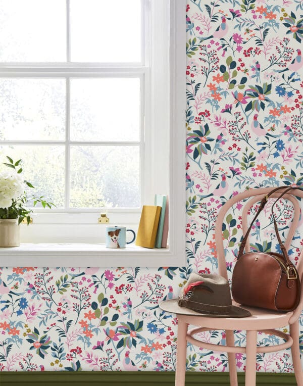 Joules Fields Edge Floral Wallpaper