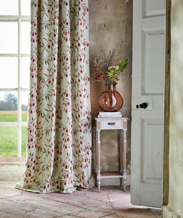 Sanderson Water Garden Chinese Lantern Fabric - The Home of Interiors