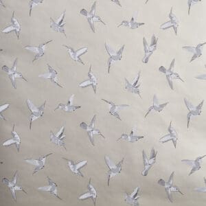 Clarke & Clarke Wallpaper Hummingbird Gold/Charcoal Colourswatch