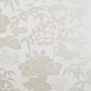 Clarke & Clarke Wallpaper Jasmin Ivory/Gold Colourswatch