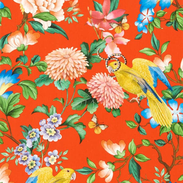 Wedgwood Botanical Wonders Golden Parrot Wallpaper