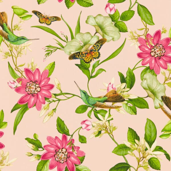 Wedgwood Botanical Wonders Pink Lotus Wallpaper