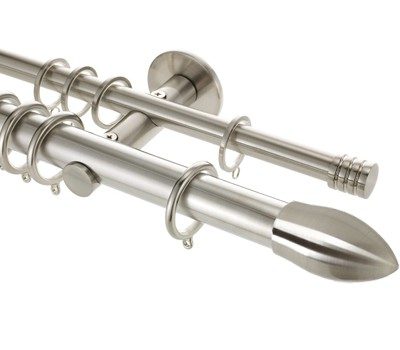 Rolls Neo 19mm-28mm Double Curtain Pole Bullet